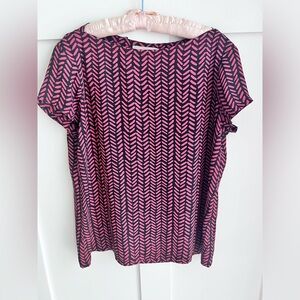 LOFT herringbone pattern blouse!
